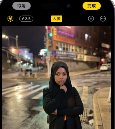 新华镇苹果15服务店分享如何在iPhone15系列机型拍摄照片中添加人像效果 